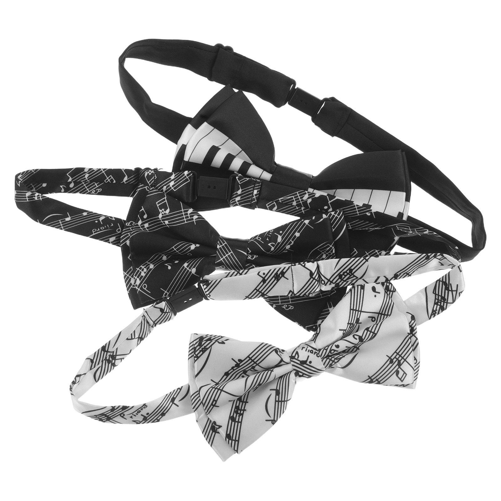Bow Tie Pre Tied - 3 szt. Gotowych krawatów w kształcie