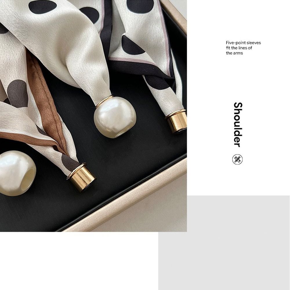 Elegancki szal z perłami i jed – Silk Neck Scarf recenzja i cena